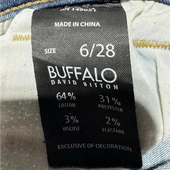 Buffalo David Bitton Jess Rip & Repair Mid Rise Skinny Jeans Size 6/28 - Picture 10 of 10
